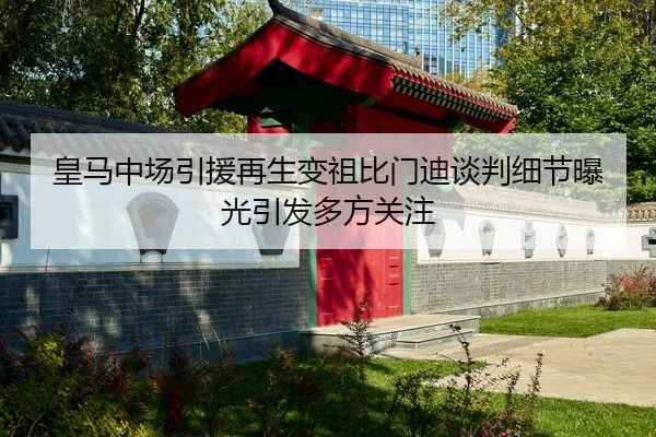 皇马中场引援再生变祖比门迪谈判细节曝光引发多方关注（BOBSPORTS）